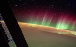 Hình ảnh ngoạn mục về hiện tượng cực quang nhìn từ Trạm vũ trụ quốc tế ISS