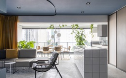 Thiết lập không gian thoáng sáng trong căn hộ một phòng ngủ 70 m2