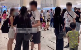 Vợ bắt quả tang chồng với "bồ nhí" tại sân bay, thái độ của gã đàn ông gây sốc nặng