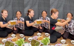 Lần đầu đến Bắc Giang, Quỳnh Trần JP được Bà Tân Vlog chiêu đãi món ăn "siêu to khổng lồ"