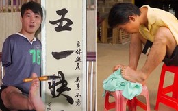 Mất cả hai tay từ nhỏ, 30 năm sau chàng trai truyền cảm hứng cho hàng triệu người