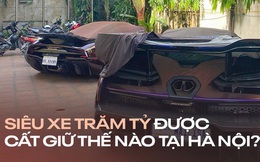 Nơi cất giữ 2 siêu xe giá hàng trăm tỷ đồng tại HN: Bảo vệ gác 24/24, cách Hồ Gươm 8 km