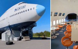 Máy bay khách sạn độc đáo: Thưởng trà trên cánh, ngủ trong khoang động cơ, buồng lái