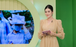 Á hậu Tú Anh "thấy run" khi quay trở lại VTV với vai trò MC sóng quốc gia
