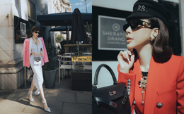 Phong cách thời trang của hoa hậu Hoàng Dung trên đường phố London