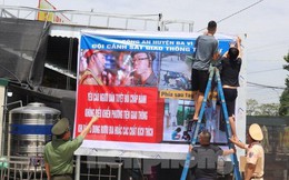 Thanh niên Công an treo banner ở quán nhậu, nhắc khách không lái xe khi uống rượu bia