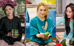 Dàn mỹ nhân bận bịu gói bánh Tết: Mỹ Tâm giản dị xinh đẹp, Bảo Thy gây trầm trồ với nhan sắc mẹ bỉm
