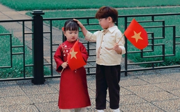 Bé gái đáng yêu diện áo dài check-in các địa điểm nổi tiếng ở Hà Nội
