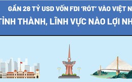 Gần 28 tỷ USD vốn FDI ‘rót’ vào Việt Nam: Tỉnh thành, lĩnh vực nào lợi nhất?