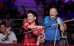 Huyền thoại Efren Reyes thắng Đỗ Khải ở trận đấu biểu diễn của Hanoi Open Pool