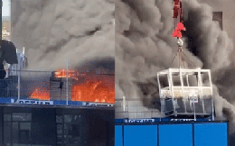 Hỏa hoạn kinh hoàng bao trùm tòa tháp 16 tầng, video ghi lại hiện trường giải cứu nạn nhân mắc kẹt gây thót tim