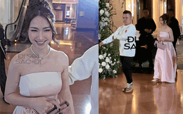 "Team qua đường" zoom nhan sắc Hoà Minzy dự đám cưới Văn Hậu, từ chối chụp ảnh và vội vã về vì 1 lý do
