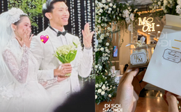 Hé lộ món quà mà Văn Hậu - Hải My tặng khách dự cưới thay lời cảm ơn