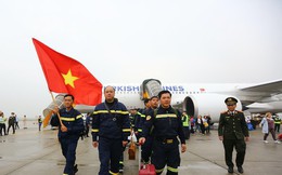 Hoàn thành xuất sắc nhiệm vụ tại Thổ Nhĩ Kỳ, Đoàn cứu hộ của Bộ Công an đã về tới Nội Bài