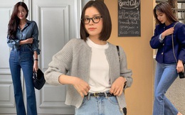 10 công thức diện quần jeans chuẩn thanh lịch cho nàng công sở