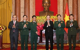 Chủ tịch nước Võ Văn Thưởng trao quyết định thăng quân hàm Thượng tướng Quân đội nhân dân Việt Nam
