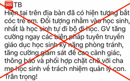 Hà Nội: Tin đồn ''bắt cóc trẻ em'' tại quận Hoàng Mai là bịa đặt