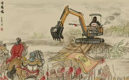 "Họa sĩ táo bạo nhất Trung Quốc" vẽ Trương Phi lái máy xúc, Tôn Ngộ Không chơi rock khiến dân mạng phát cuồng