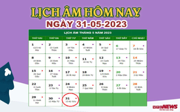 Lịch âm 31/5 – Âm lịch hôm nay 31/5 chính xác nhất - lịch vạn niên 31/5/2023