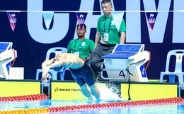 Bể bơi gặp sự cố hy hữu, VĐV Philippines thi đấu một mình
