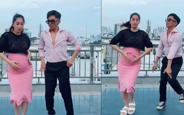 Khánh Thi say sưa "bế bụng bầu" nhảy cùng chồng trẻ, khán giả lại thót tim