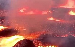 Hình ảnh núi lửa phun trào ngoạn mục ở Hawaii, Mỹ