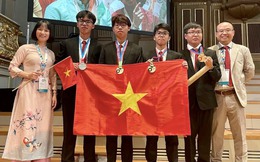 3 học sinh Việt giành huy chương vàng Olympic quốc tế, xếp thứ 3 thế giới