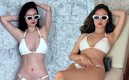 Midu diện bikini cực cháy, "flex" đường cong nuột nà "đốt mắt" người nhìn