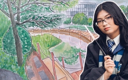 Chỉ tập tành học vẽ từ bạn bè và Youtube, nữ sinh Hà Nội bất ngờ giành học bổng nhờ bức tranh vẽ trong 6 ngày