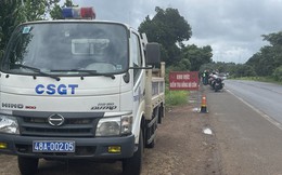 Cảnh sát giao thông Đắk Nông xử phạt đoàn xe mô tô 'khủng' chạy ẩu