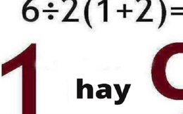 Bài toán gây tranh cãi quyết liệt: Kết quả đúng là 1 hay 9?