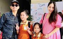 Mẹ bầu Khánh Thi cùng Phan Hiển đưa Kubi và Anna đi khai giảng, cậu cả có biểu cảm cực đáng yêu