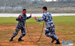Thủy quân lục chiến HĐ Nam Hải diễn tập, biểu diễn khí công