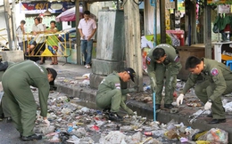 Bom nổ giữa khu mua sắm thủ đô Bangkok