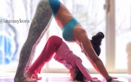 Ngọt ngào bộ ảnh tập Yoga giữa mẹ và con gái