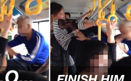 Phải nhường ghế xe bus, cô gái đá thẳng vào mặt cụ già