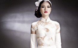 Hoa hậu Trần Thị Quỳnh táo bạo với áo dài "trong suốt"