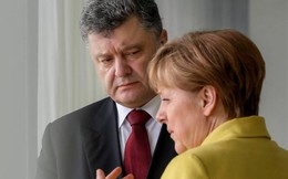 Tổng thống Ukraine bị bà Merkel "nắn gân" vì kêu gọi xa lánh Nga