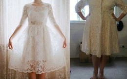 Hình ảnh chiếc váy online và thực tế khiến ai cũng cười rũ rượi
