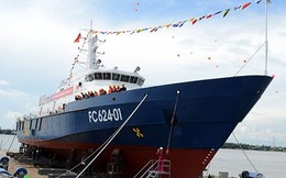 Hạ thủy thành công tàu tuần tra kết hợp tìm kiếm cứu nạn xa bờ