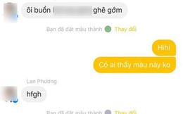 Giới trẻ thích thú với tính năng đổi màu cuộc trò chuyện của Facebook