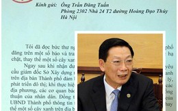 Chủ tịch HN Nguyễn Thế Thảo gửi thư cho ông Trần Đăng Tuấn