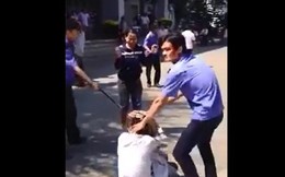 Xuất hiện video bảo vệ bệnh viện Quảng Ngãi đánh người