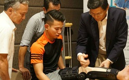 “Nạn nhân” của Quế Ngọc Hải không thể đá bóng trở lại