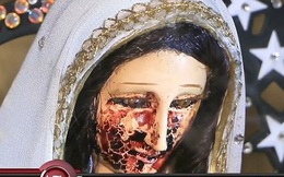 Choáng váng khi bất ngờ phát hiện tượng đức Mẹ Đồng Trinh khóc ra máu