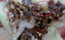 Thấy dòi bò lổm ngổm trong nhân bánh tẻ, cả nhà "ngã ngửa"