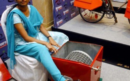 Ở tuổi 14, cô gái Ấn Độ đã sáng chế ra máy giặt chạy bằng chân