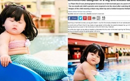 "Tiểu mỹ nhân ngư bụng bự" Sài Gòn lên báo nước ngoài vì quá mũm mĩm, đáng yêu