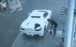 Đã ăn trộm siêu xe Ferrari, gã thanh niên còn "dày mặt" đi xin dạo tiền đổ xăng