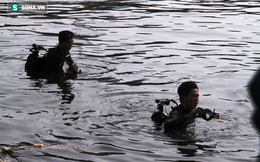 Hàng chục người nhái lặn tìm thi thể cô gái đuối nước dưới kênh
